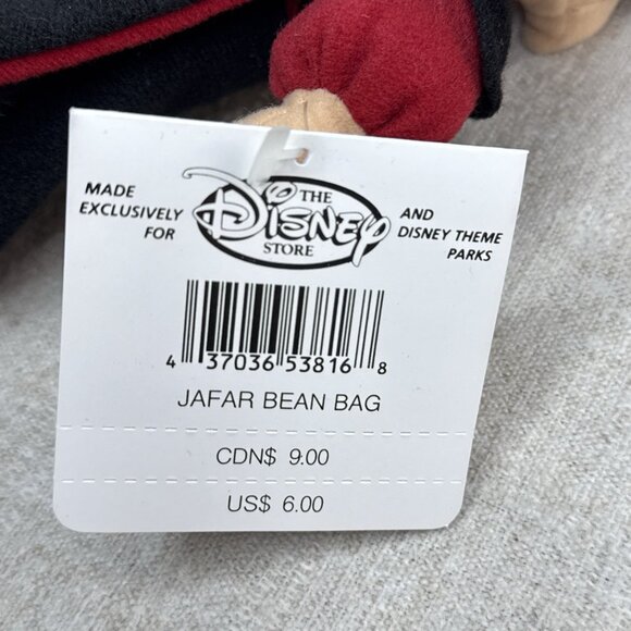 Aladdin Jasmine Jafar The Disney Store Bean Bag Plush 9" 10" Set of 3 Stuffed - Picture 10 of 10